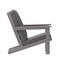 Merrick Lane Riviera All-Weather Poly Resin Wood Adirondack Style Deep Seat Patio Club Chair with Cushions
